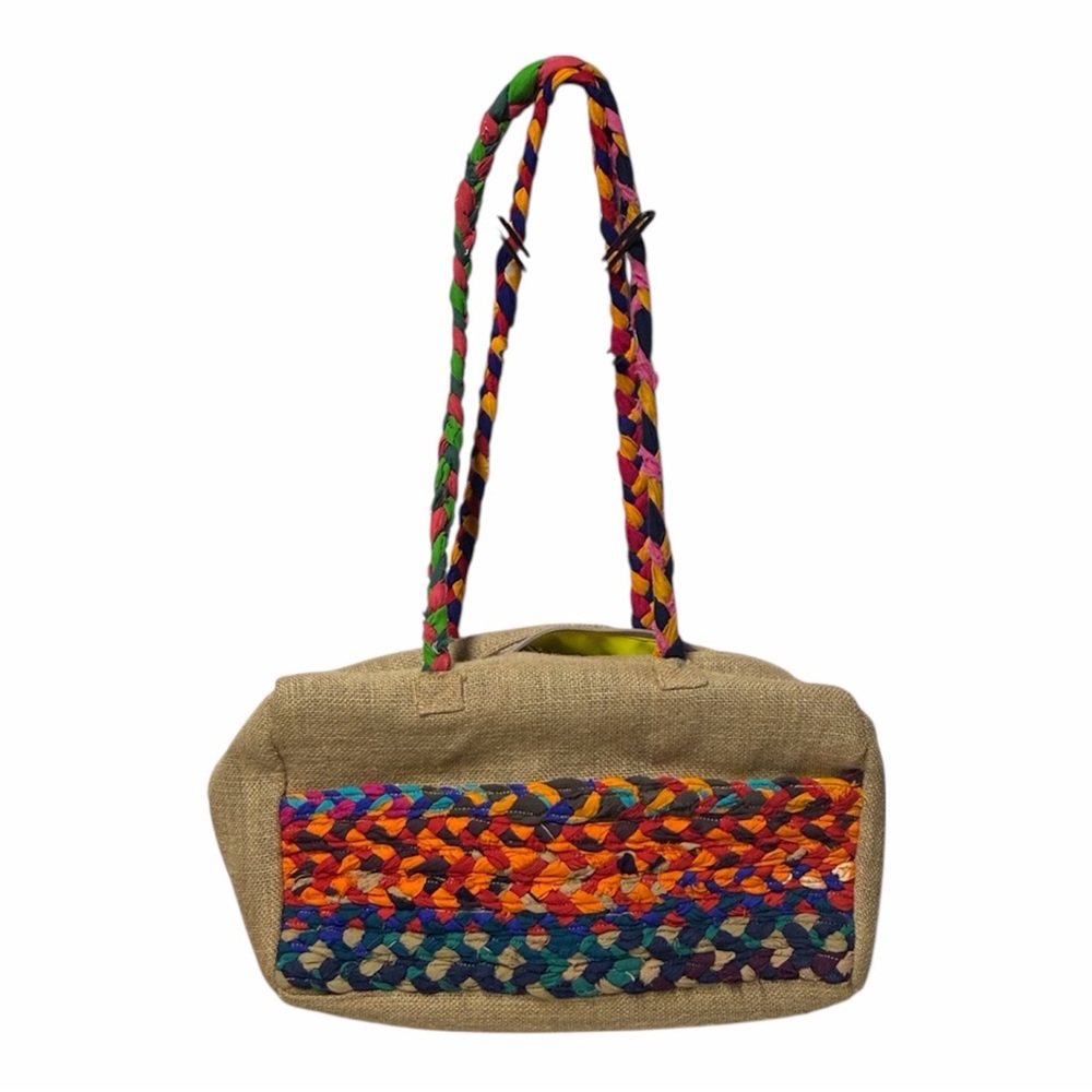 Multicolor Rectangular Tote Handbag Crafted From … - image 1